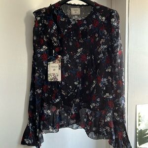 Erdem x H&M 100%silk blouse, NWT, size 4.